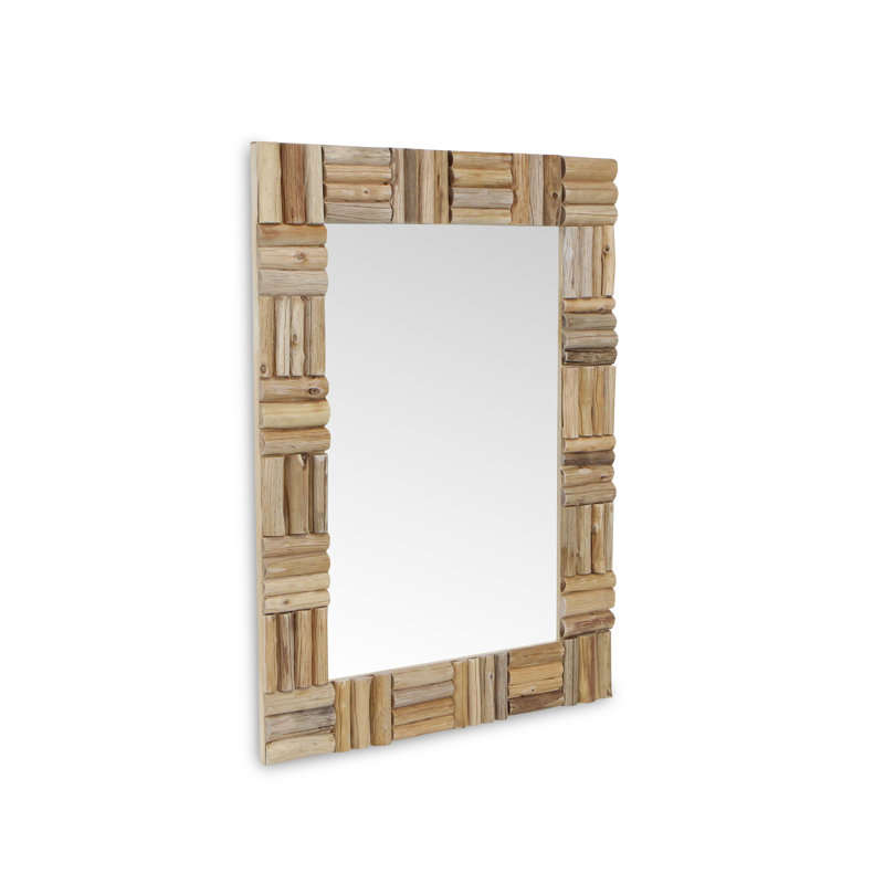 Loon Peak® Panek Wood Accent Mirror Wayfair